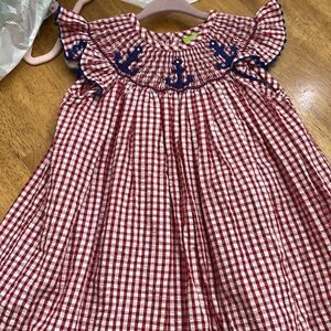Red and White Checkered Toddler Dress